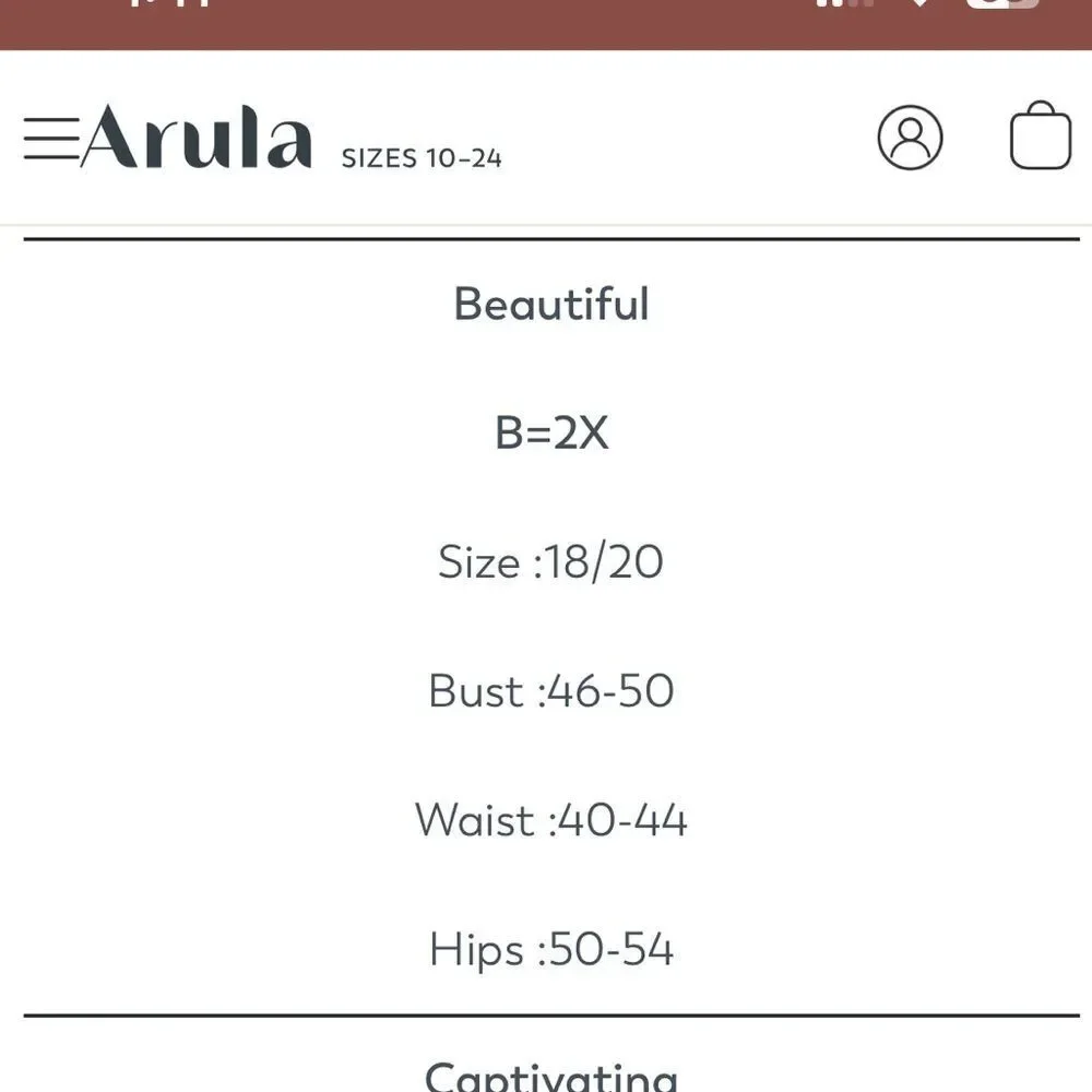 Arula A Beautiful Soul Black Carlin Dress Size B 2X NWOT - Picture 13 of 13